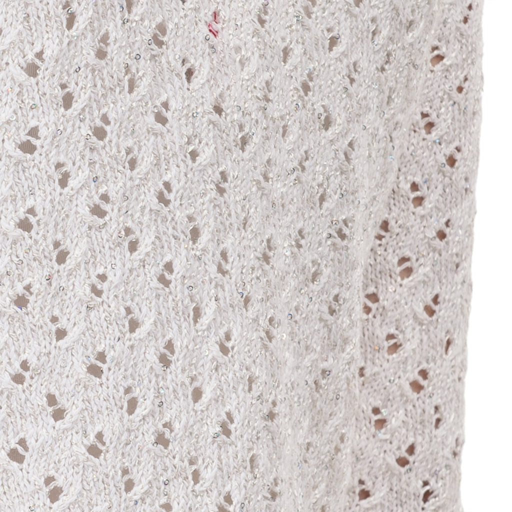 Ajour Cardigan in White