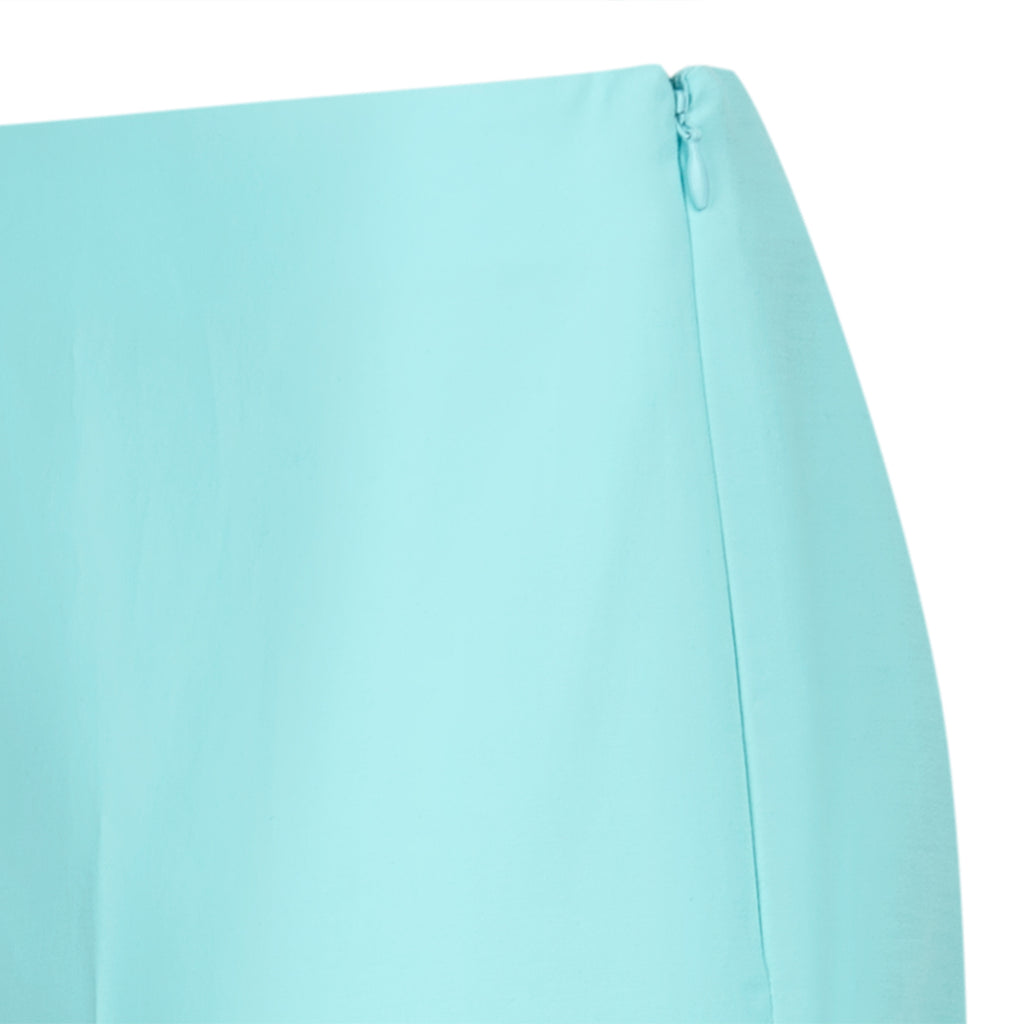 Cotton Stretch Slim Fit Capri in Turquoise