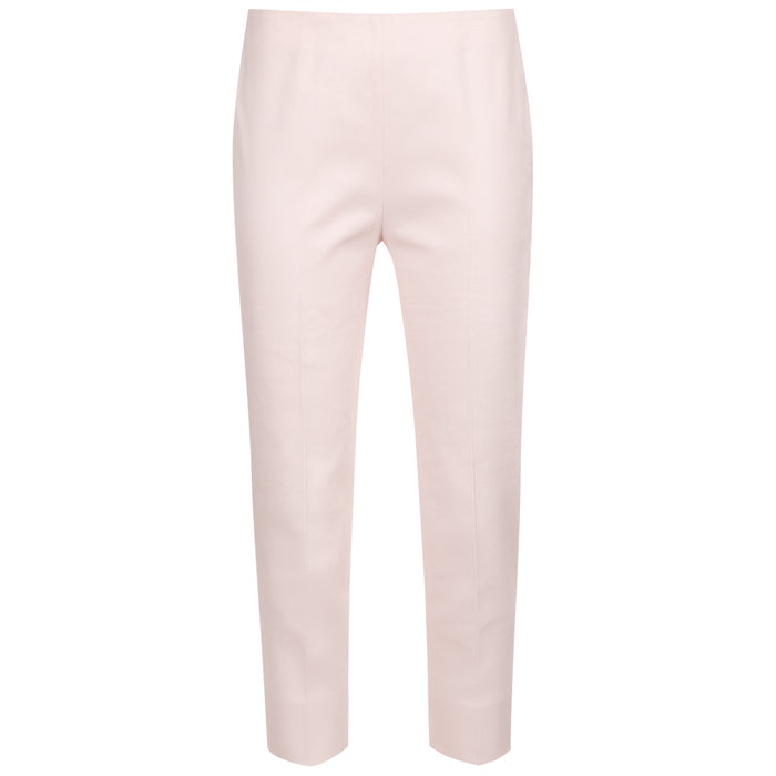 Slim Fit Pique Capri in Angel Wing