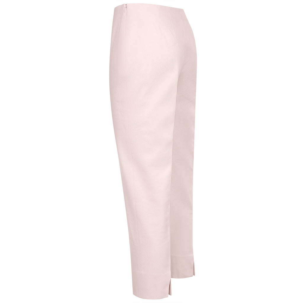 Slim Fit Pique Capri in Angel Wing