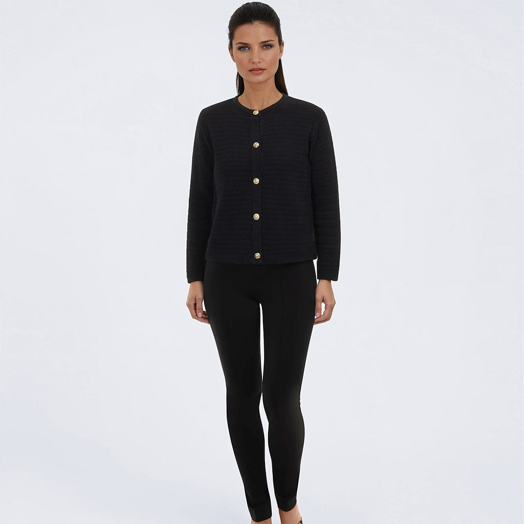 Crochet Cardigan in Black