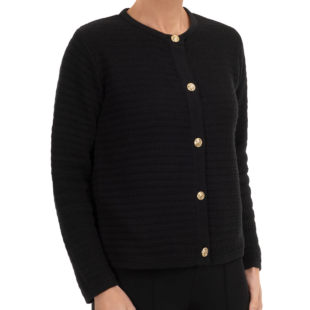 Crochet Cardigan in Black