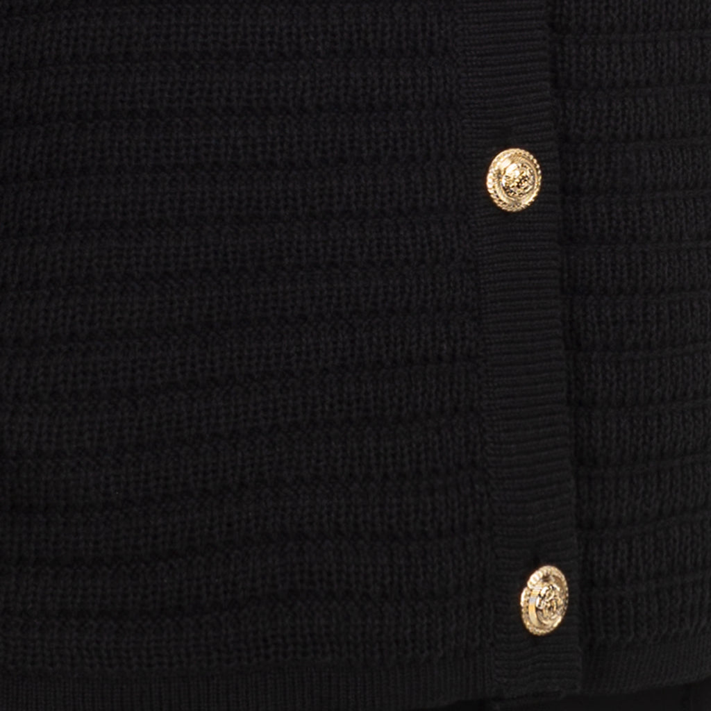 Crochet Cardigan in Black