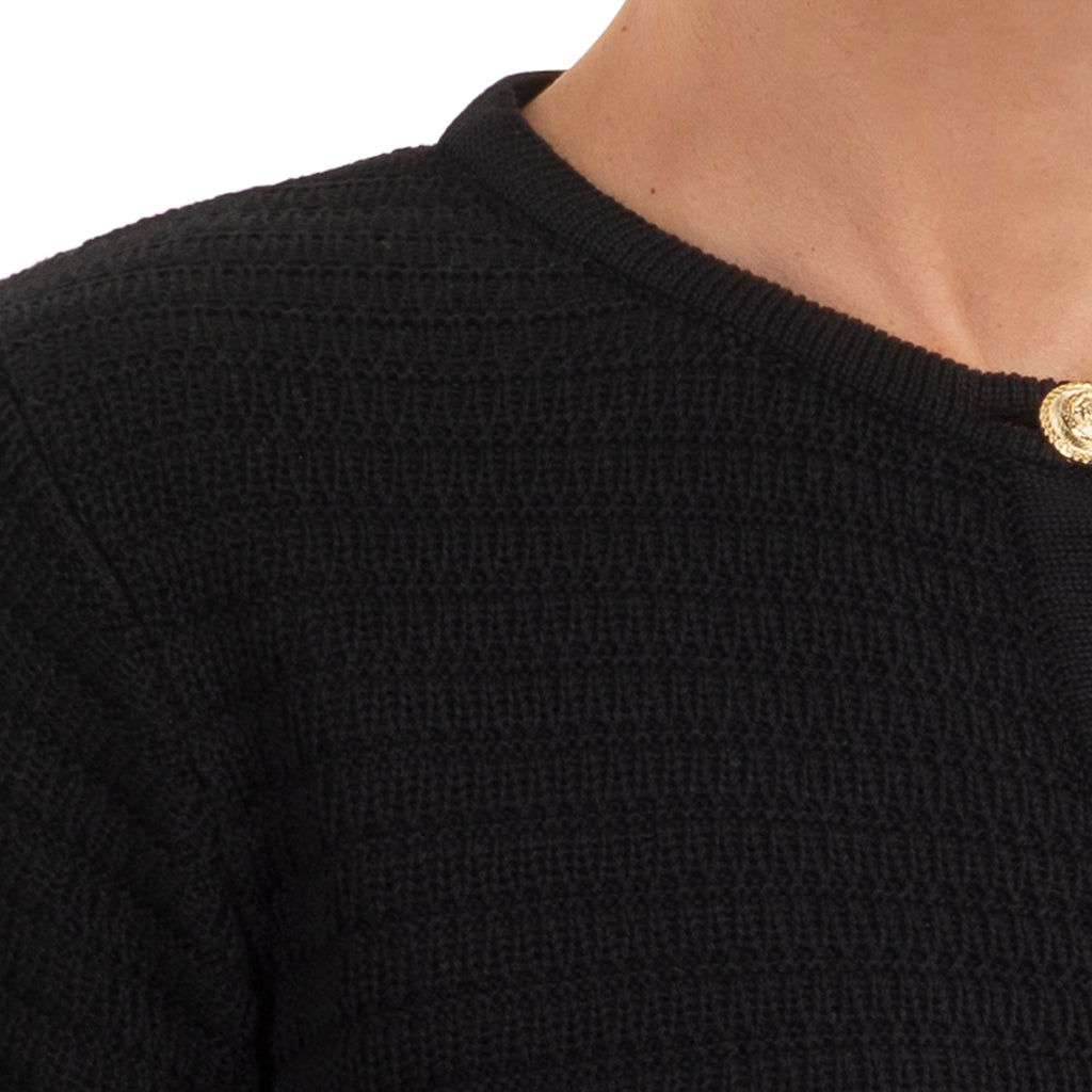 Crochet Cardigan in Black