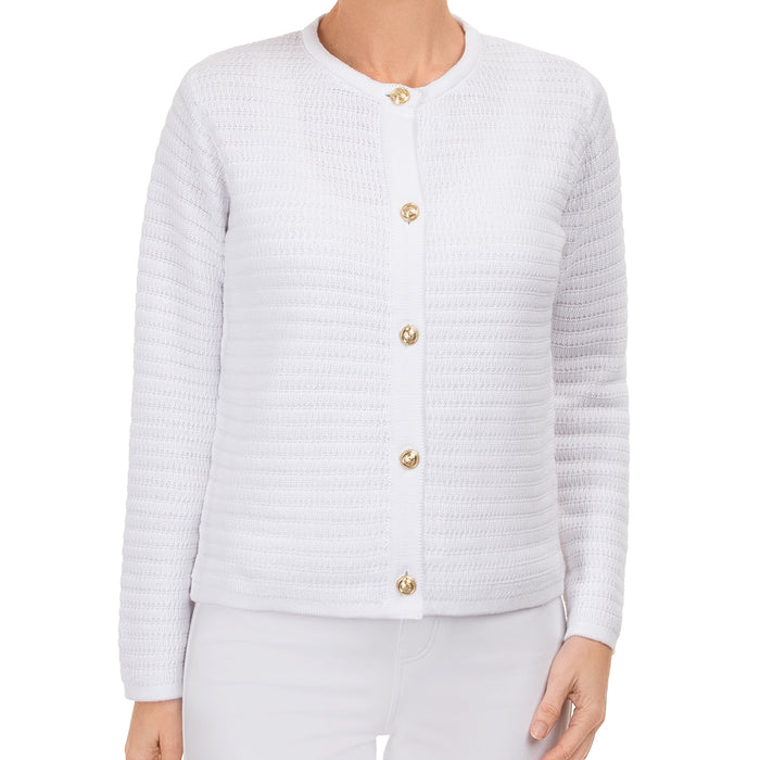 Crochet Cardigan in White