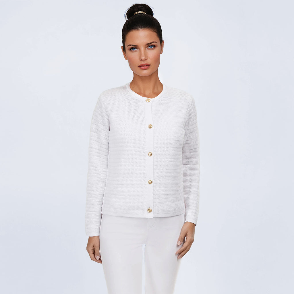 Crochet Cardigan in White