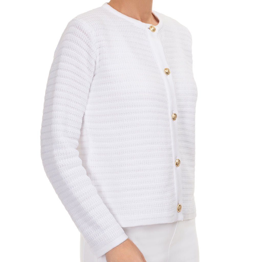 Crochet Cardigan in White