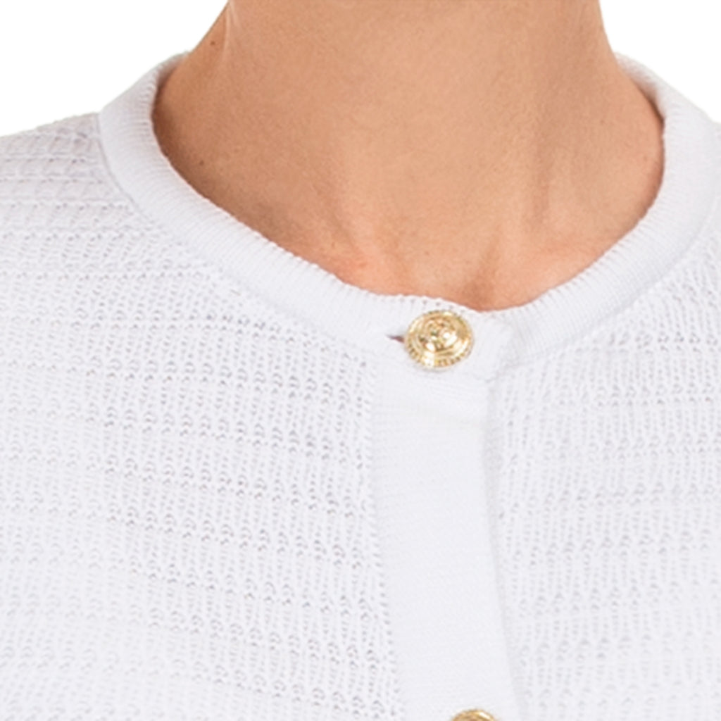Crochet Cardigan in White