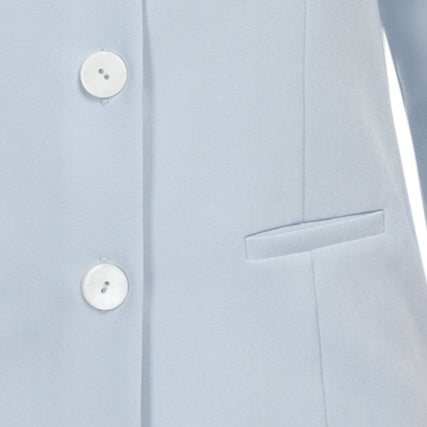 Fitted Blouse with Pockets in Giorgio Blue