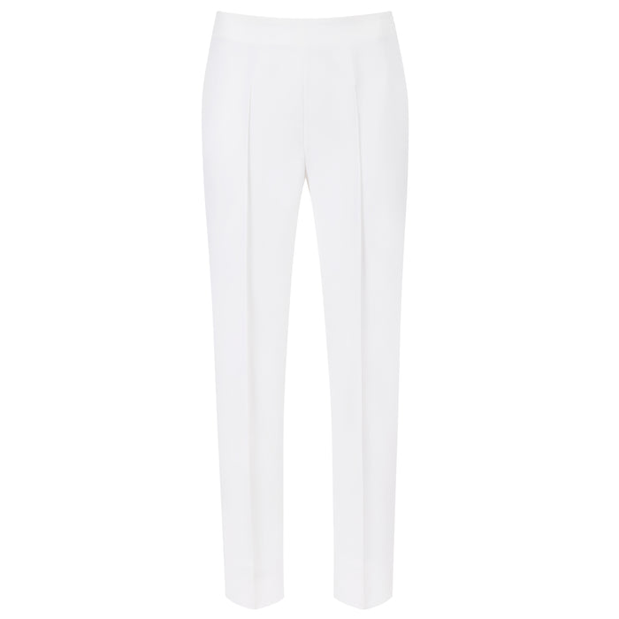 Bi-Stretch Pintuck Pant in White