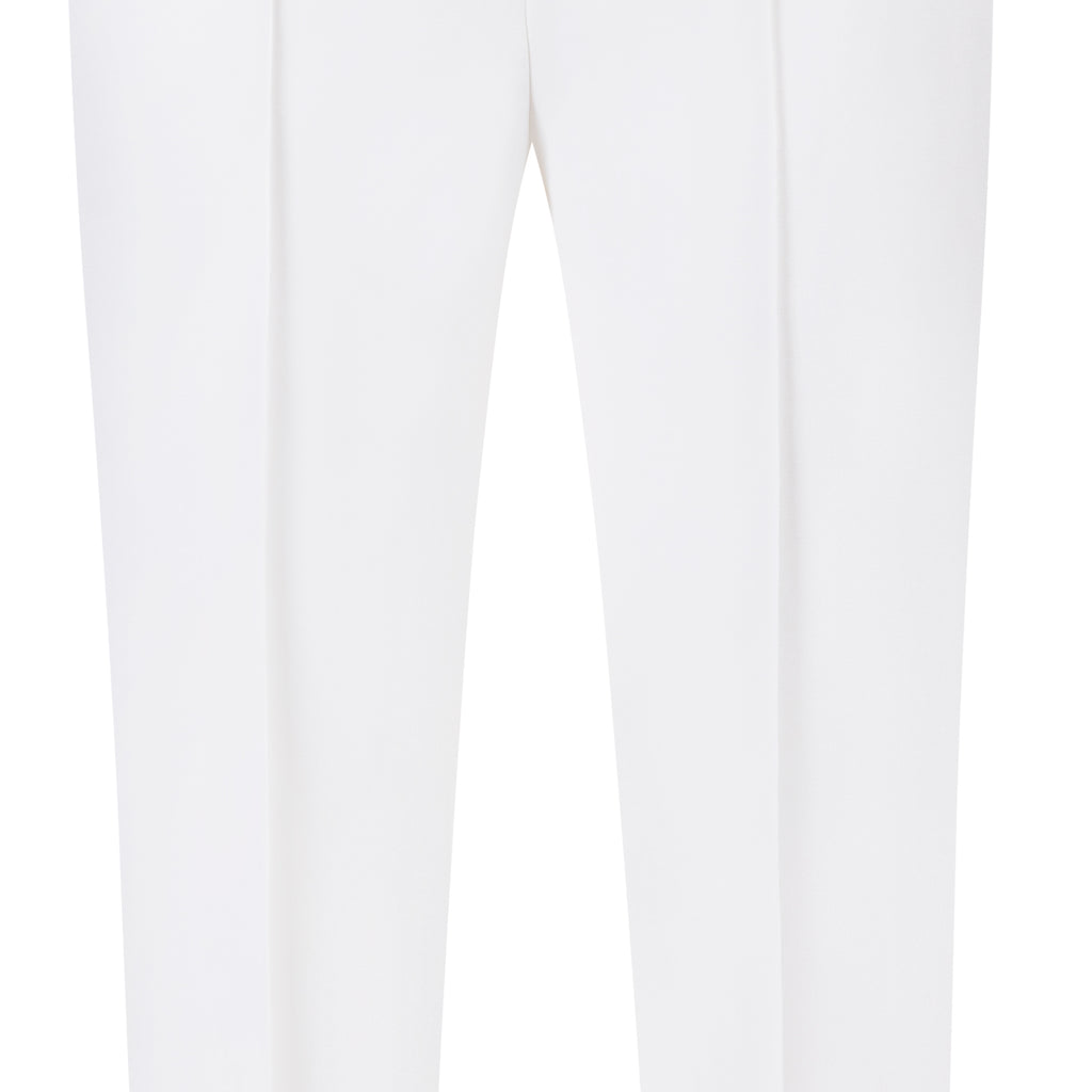 Bi-Stretch Pintuck Pant in White