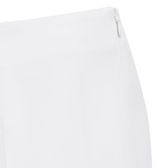 Bi-Stretch Pintuck Pant in White