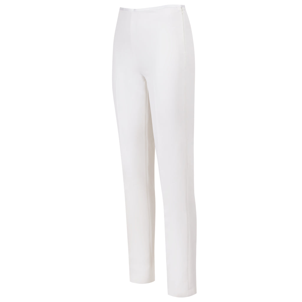 Straight Leg Bi-Stretch Pant in White