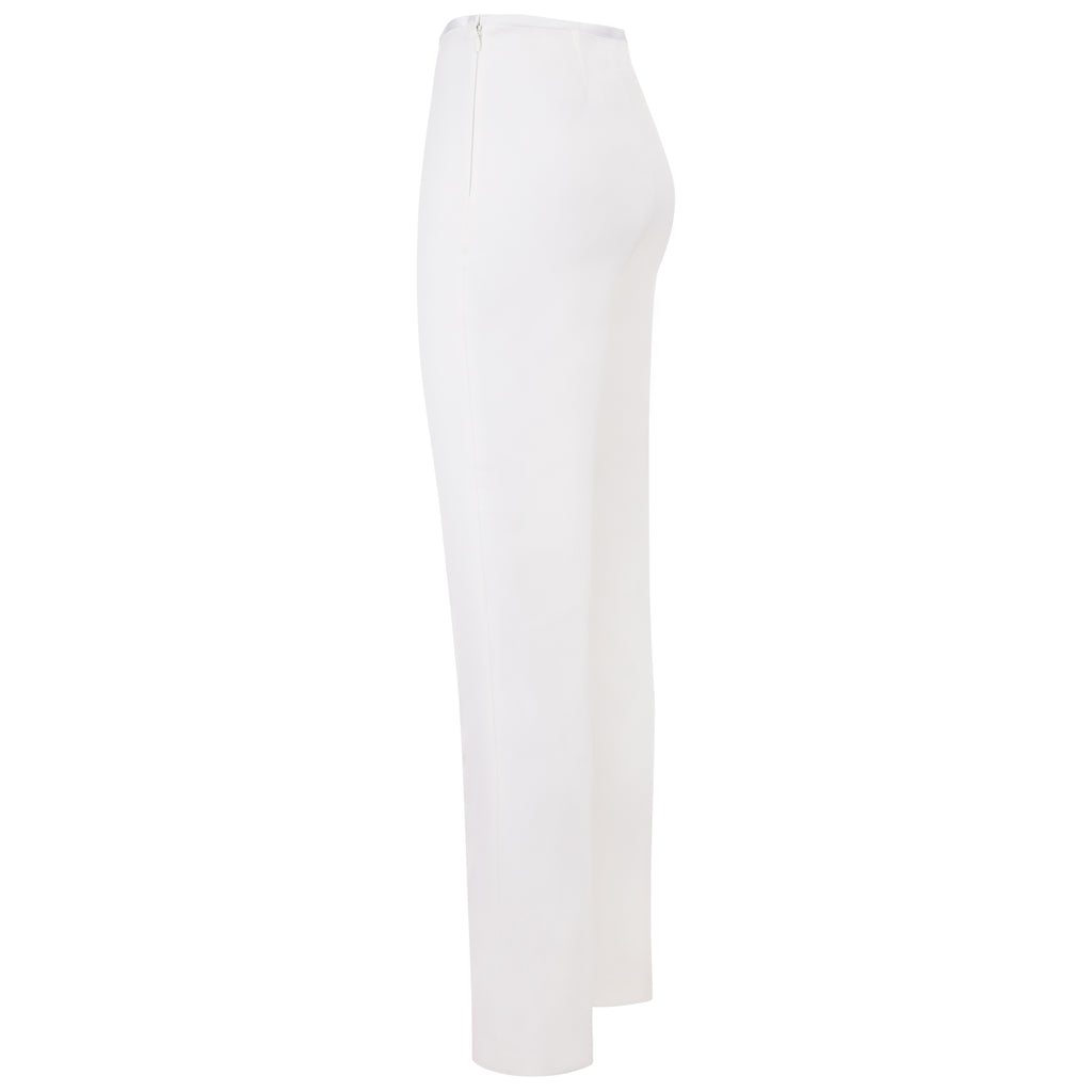 Straight Leg Bi-Stretch Pant in White