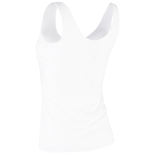 Shaped Knit Tank in White (L)