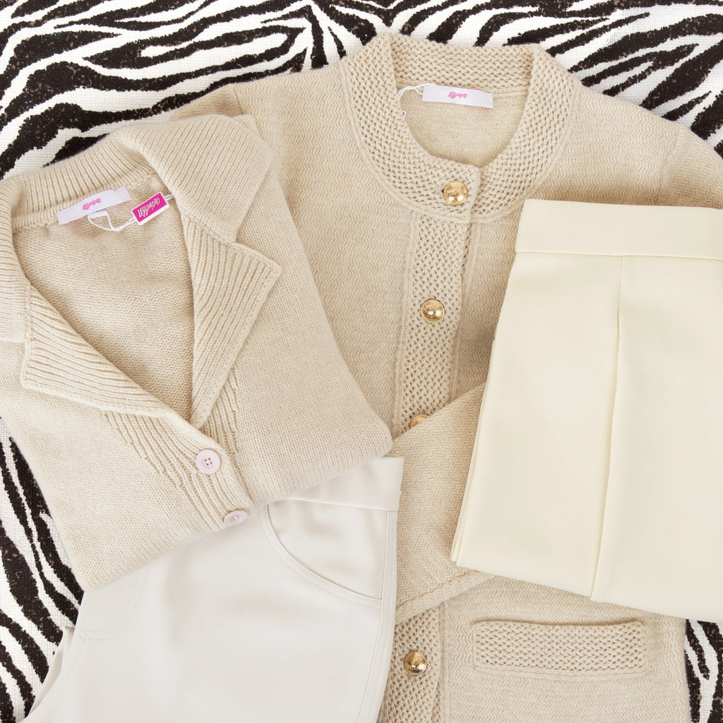 Scuba Jean in Pale Beige
