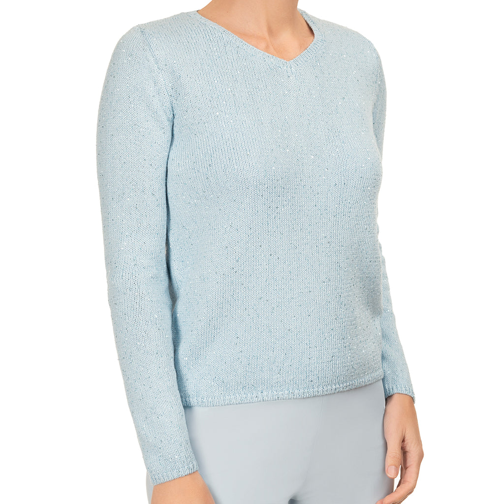 Inamorata LS Pullover in Pale Blue