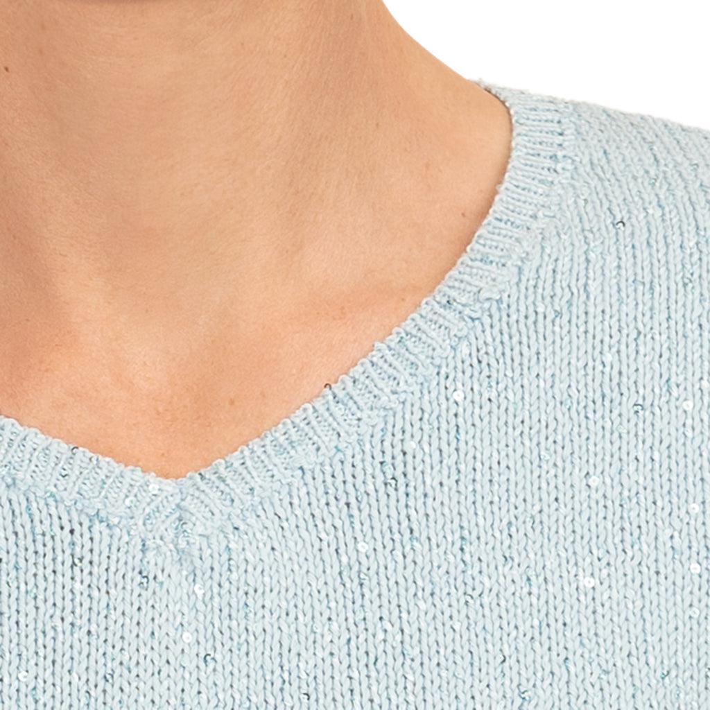 Inamorata LS Pullover in Pale Blue