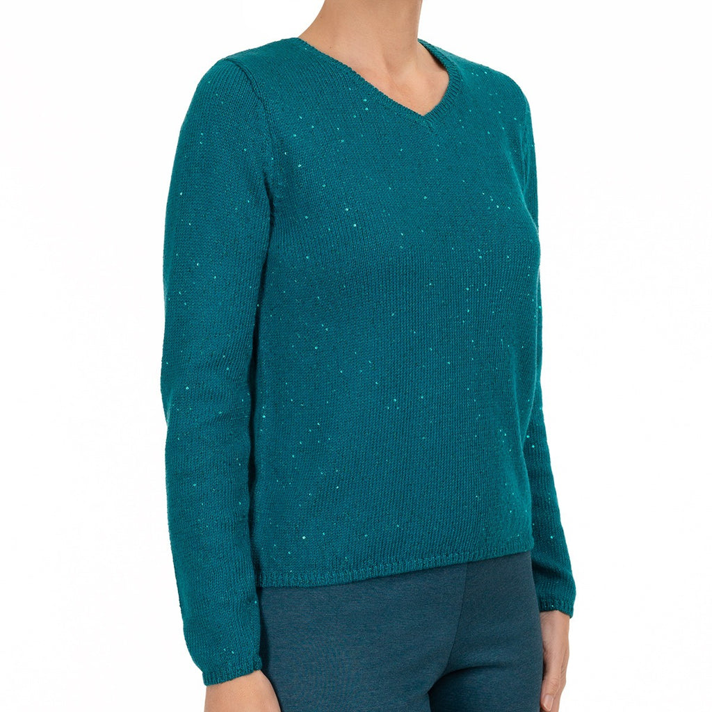 Inamorata LS Pullover in Teal