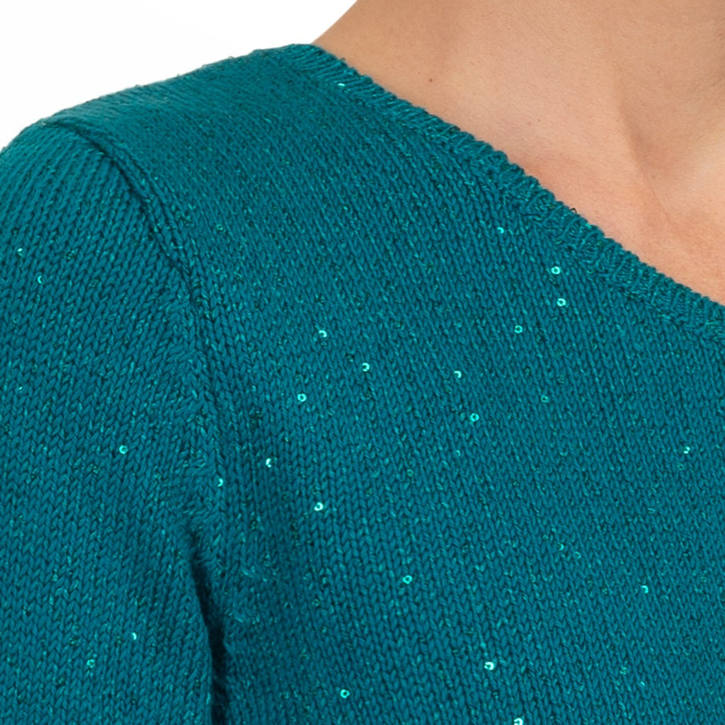 Inamorata LS Pullover in Teal