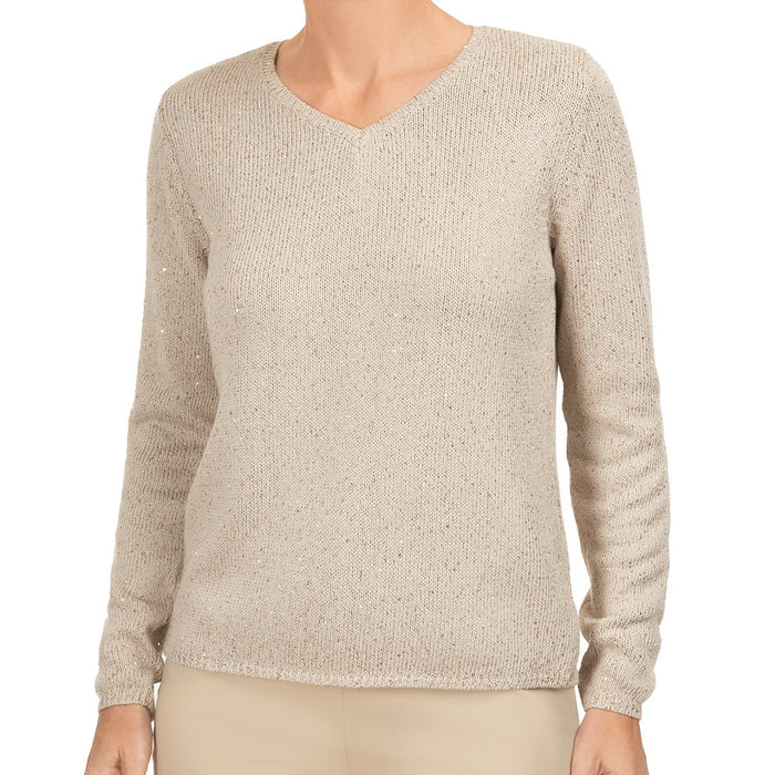 Inamorata LS Pullover in Pale Beige