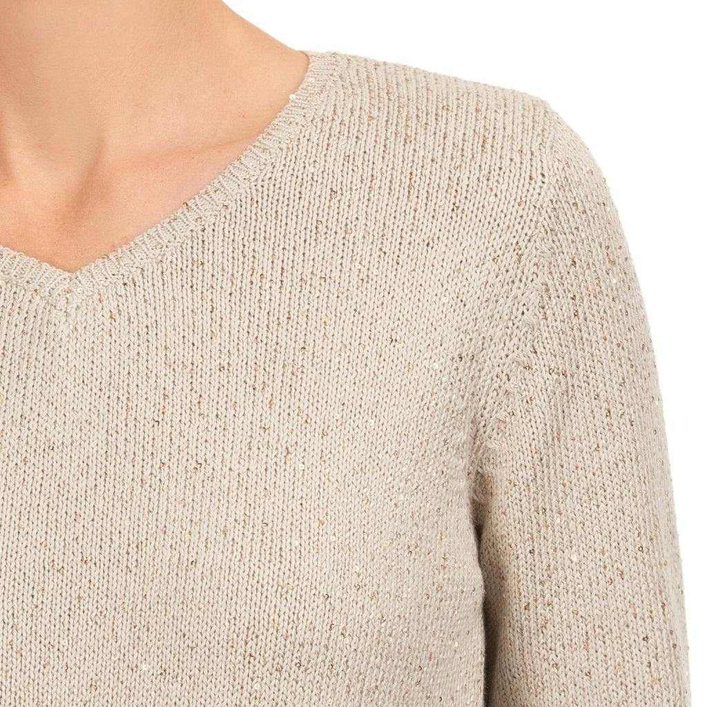 Inamorata LS Pullover in Pale Beige