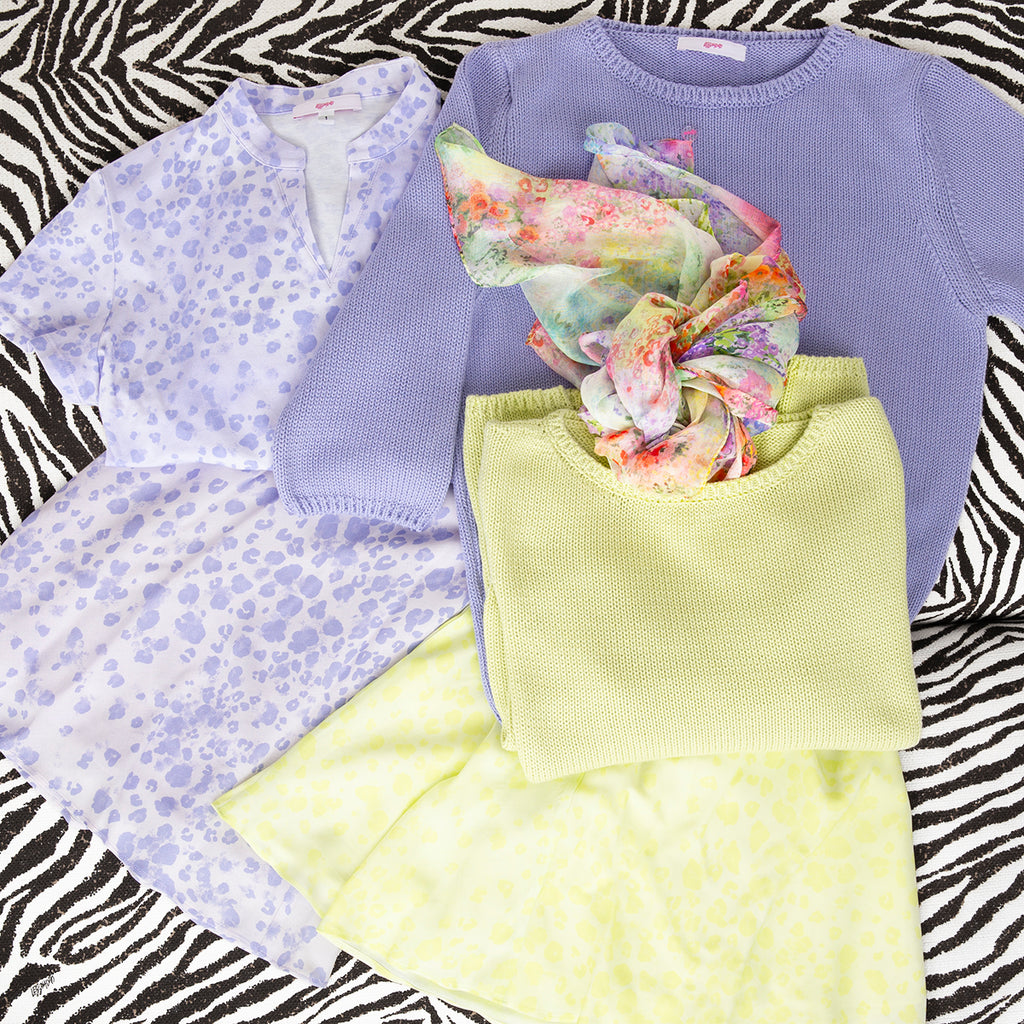 Modal Linen Silk Scarf in Lime Leo Mis