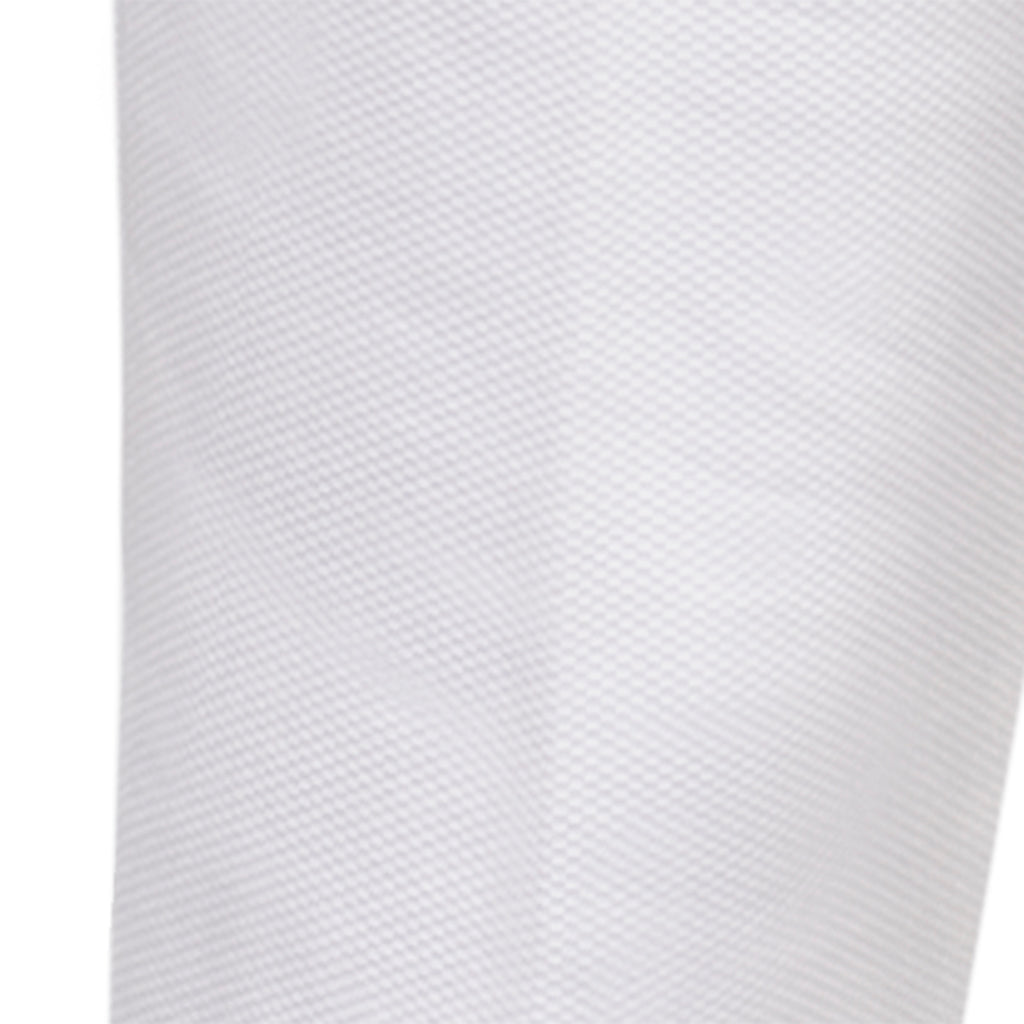 Pique Slim Fit Capri in White