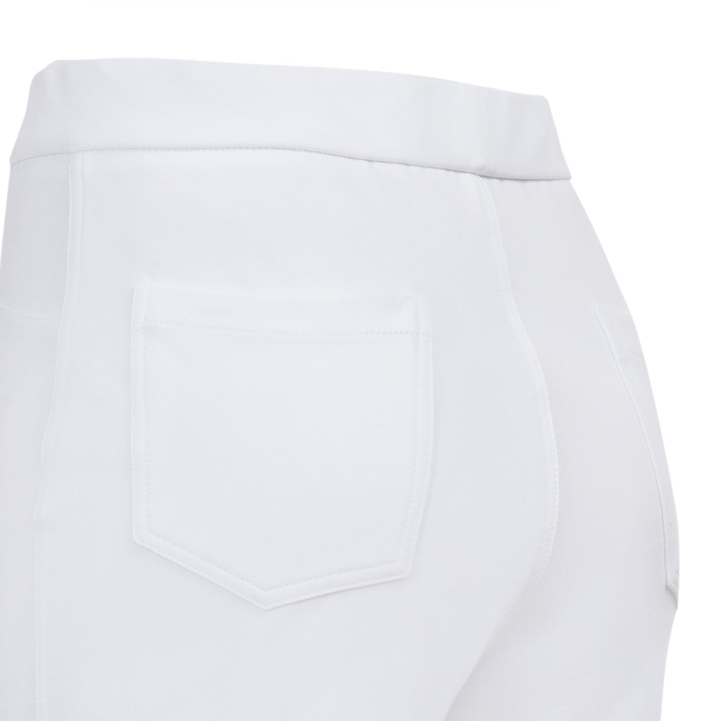 Stretch Cotton Knit Jean in White