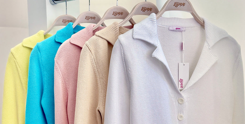 V Collar Cardigan in Turquoise