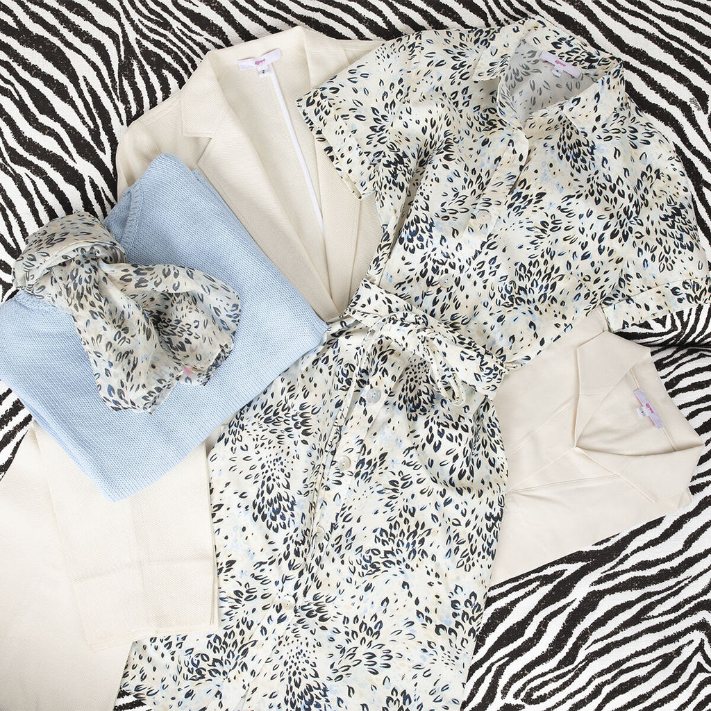 3/4 Sleeve Knit Tee in Florets