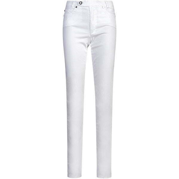 Cotton Stretch 5-Pocket Jean in White