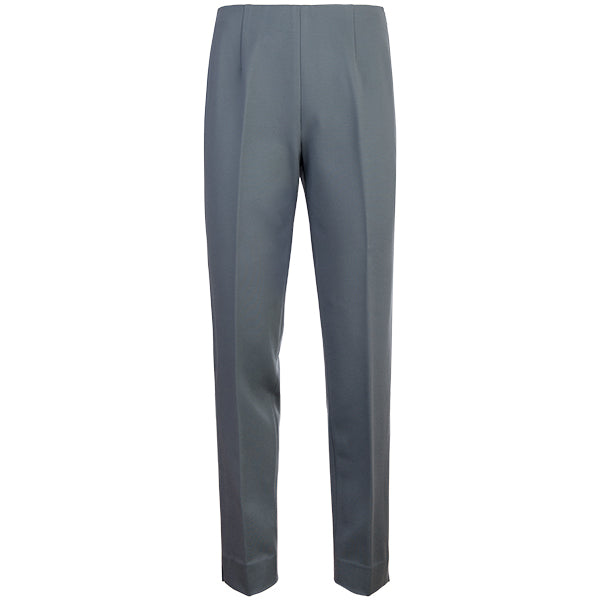 Viscose Knit Side Zip Pant in Medium Grey