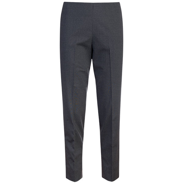 L/W Wool Short Classic Side Zip in Medium Grey Melange