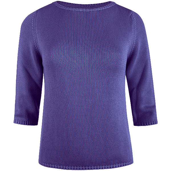 3/4 Sleeve Pullover in Purple
