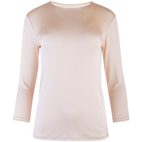 Shaped Knit Tee in Clay