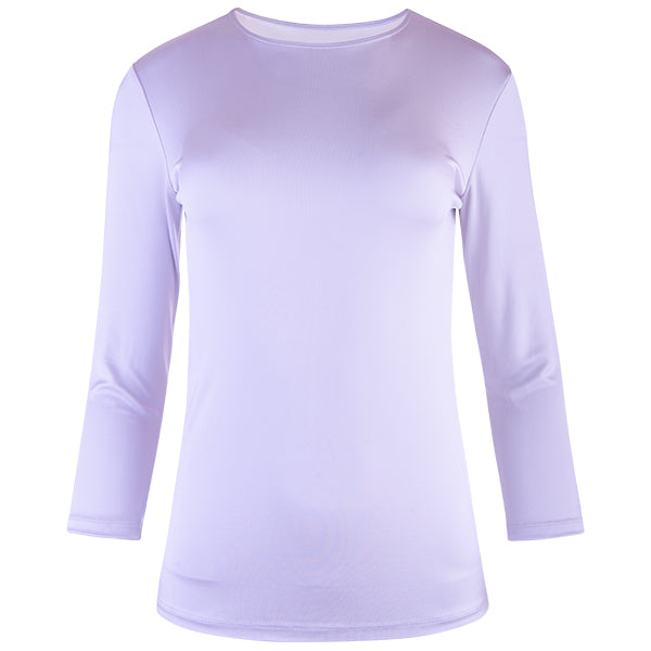 Shaped Knit Tee in Lilac