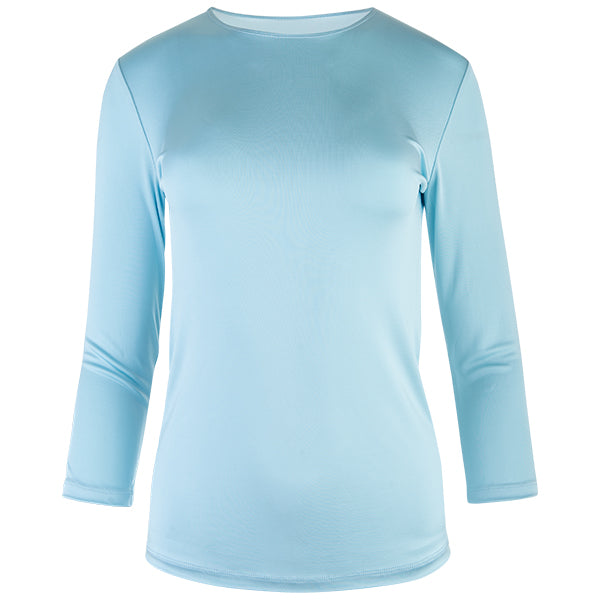 Shaped Knit Tee in Turquoise