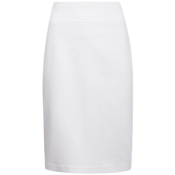 Viscose Knit Pencil Skirt in White – Leggiadro