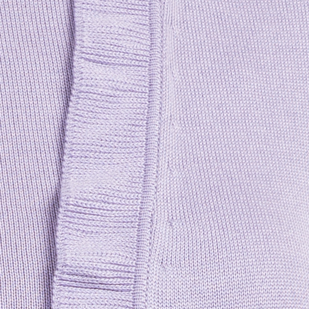 Silk Viscose Cardigan in Lavender