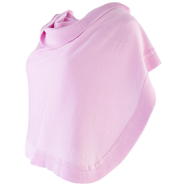 Cashmere Blend Ruffle Shawl in Cameo Pink