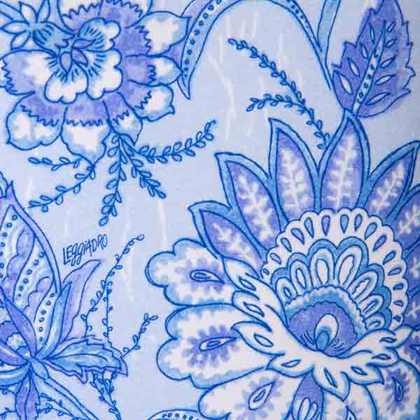 Shaped Knit Tee in Batik Floral