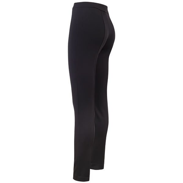 Slim fit: leggings with pintuck seams - black