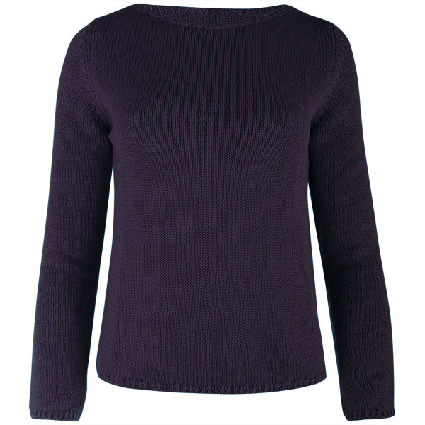 Long Sleeve Pullover in Grape
