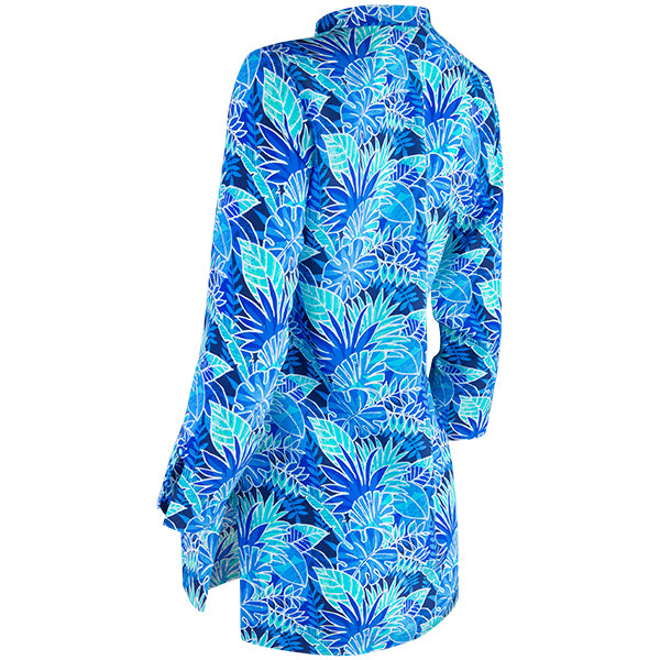 Audrey Tunic in Blue Palm
