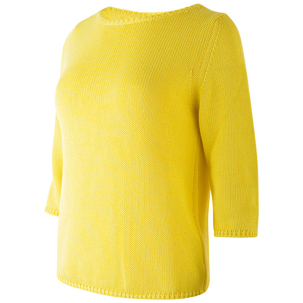 3/4 Sleeve Pullover in Yellow