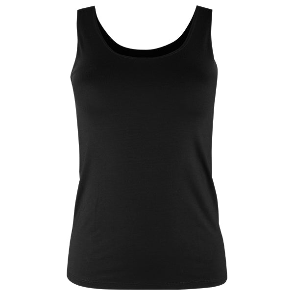 Long Tank Top in Black Black / 3