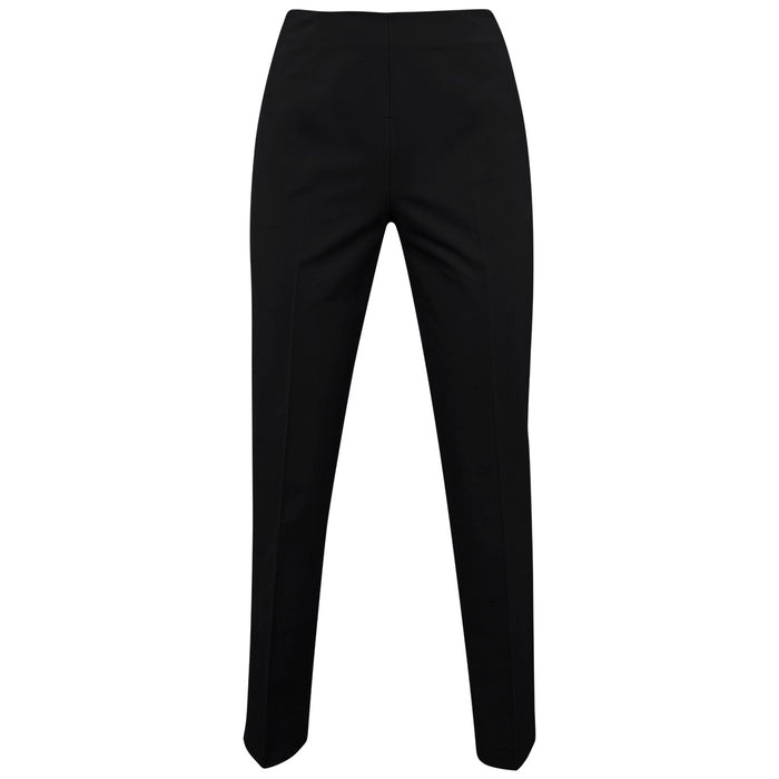 Shantung Side Zip Pant in Black