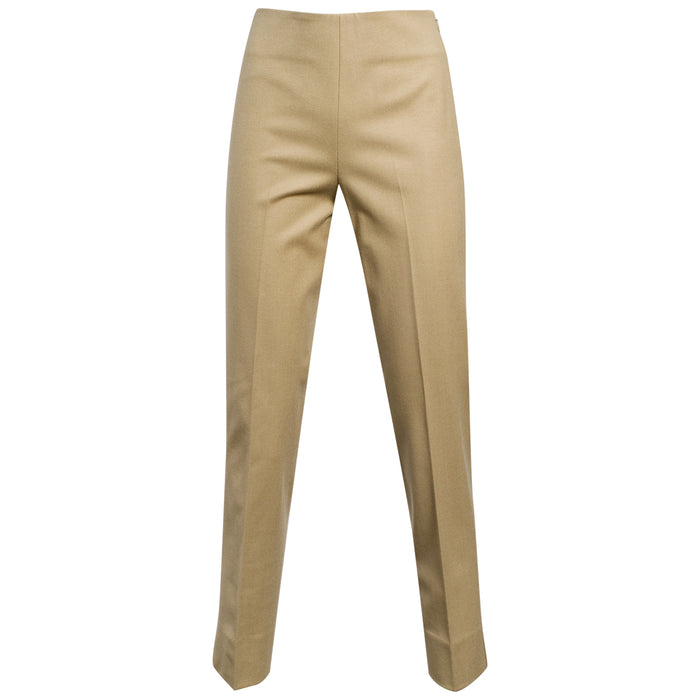 Classic Side Zip L/W Wool Pant In Fallow