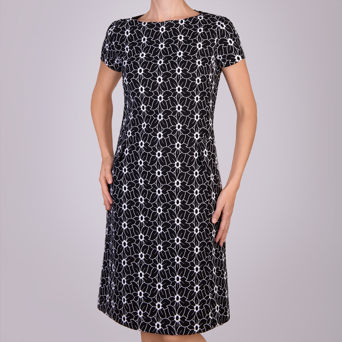 black embroidered shift dress Vintage Retro Black Floral Embroidered 1960's/1990's Mod Shift Dress (extra  Small/small)